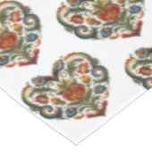 Noorse Sticker voor rosemaling Folk Art Heart Tafelkleed (Gekanteld)