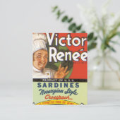 Noorse stijl Sardines Briefkaart (Staand voorkant)