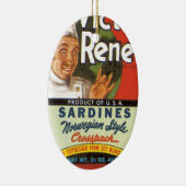Noorse stijl Sardines Keramisch Ornament (Rechts)