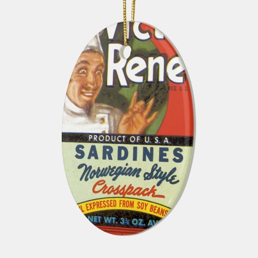 Noorse stijl Sardines Keramisch Ornament (Links)