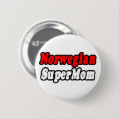 Noorse supermoeder ronde button 5,7 cm (Voorkant /achterkant)