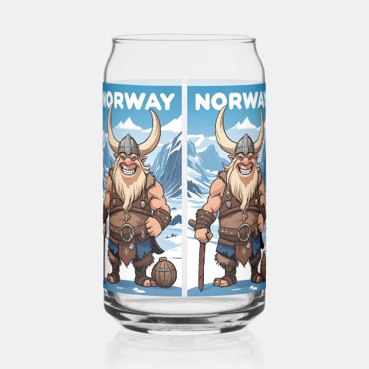 Noorse trol blikvorm glas (Achterkant)