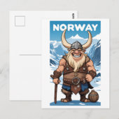 Noorse trol briefkaart (Voorkant / Achterkant)