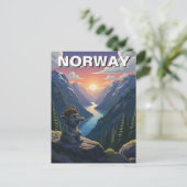 Noorse trol briefkaart (Staand voorkant)