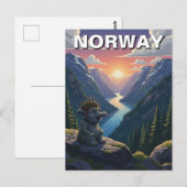 Noorse trol briefkaart (Voorkant / Achterkant)