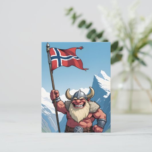 Noorse trol briefkaart (Staand voorkant)