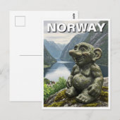 Noorse trol briefkaart (Voorkant / Achterkant)