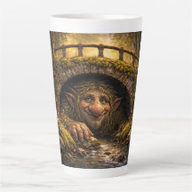 Noorse trol die zich onder de brug verbergt, Latte
