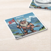 Noorse trol kartonnen onderzetters (Schuin)