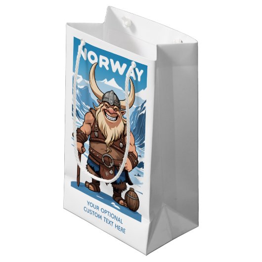 Noorse trol klein cadeauzakje (Voorkant Gekanteld)