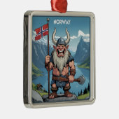 Noorse trol metalen ornament (Rechts)