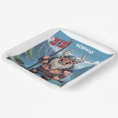 Noorse trol papieren bordje (Gebogen)