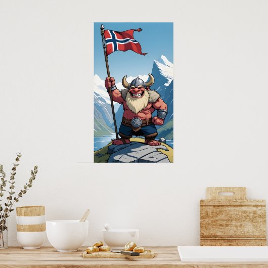 Noorse trol poster (Keuken)