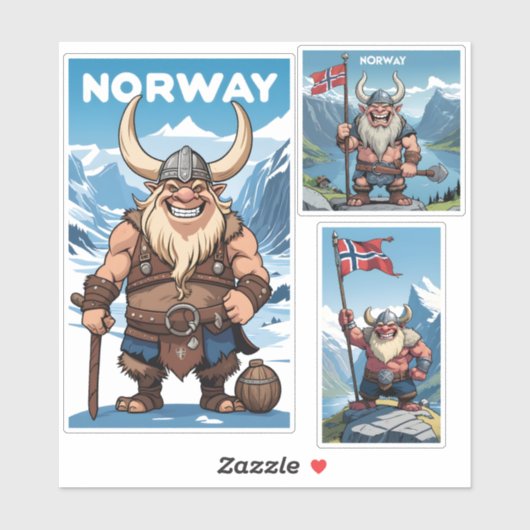 Noorse trol sticker (Vel)