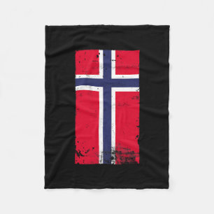 Noorse trots reizen vakantie Noorwegen vlag  Fleece Deken