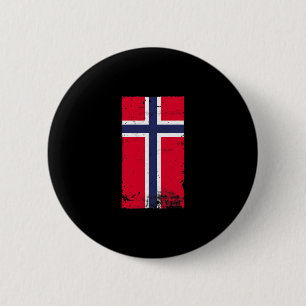 Noorse trots reizen vakantie Noorwegen vlag  Ronde Button 5,7 Cm