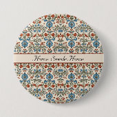Noorse Tuin, op maat Ronde Button 7,6 Cm (Voorkant)
