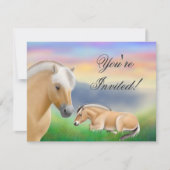 Noorse uitnodiging voor paarden in Fjord (Voorkant)