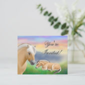 Noorse uitnodiging voor paarden in Fjord (Staand voorkant)