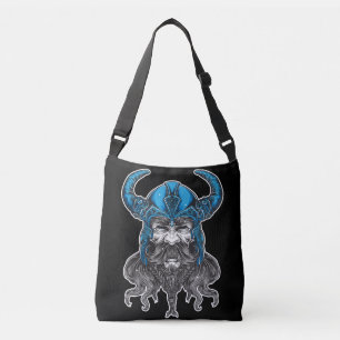 Noorse Viking Illustratie Kunst Crossbody Tas