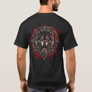 Noorse Viking Wolf Symbool – Fenrir Krijgersemblee T-shirt