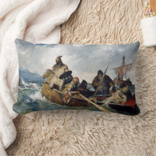 Noorse Vikingen landen in IJsland Jaar 872 Kussen