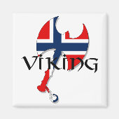 Noorse Vikingmagneet Magneet (Voorkant)