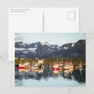 Noorse Vissende boten Briefkaart