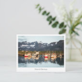Noorse Vissende boten Briefkaart (Staand voorkant)