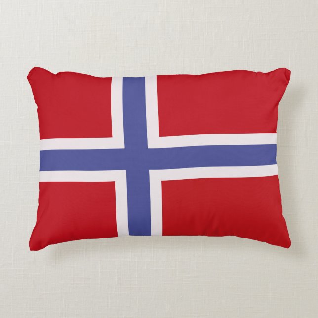 Noorse vlag accent kussen (Voorkant)