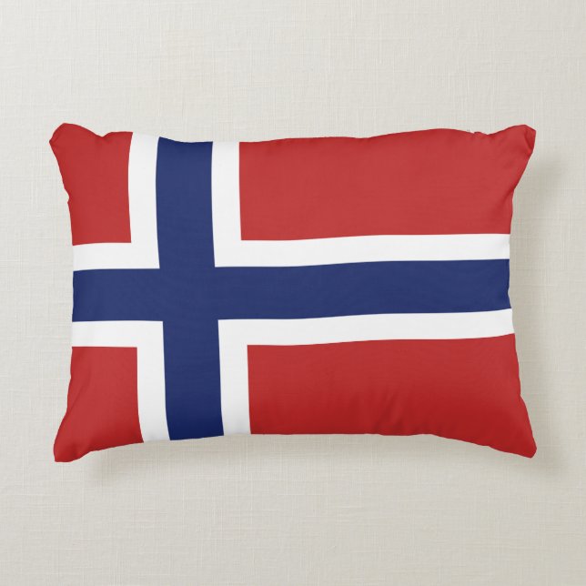 Noorse vlag accent kussen (Voorkant)