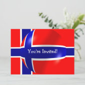 Noorse vlag Alle voorvallen Kaart (Staand voorkant)