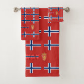Noorse vlag bad handdoek (Insitu)