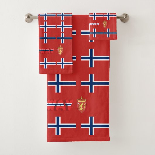 Noorse vlag bad handdoek (Insitu)