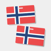 Noorse vlag badge (Voor- en achterkant)