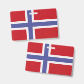 Noorse vlag badge (Voor- en achterkant)