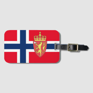 Noorse vlag bagagelabel