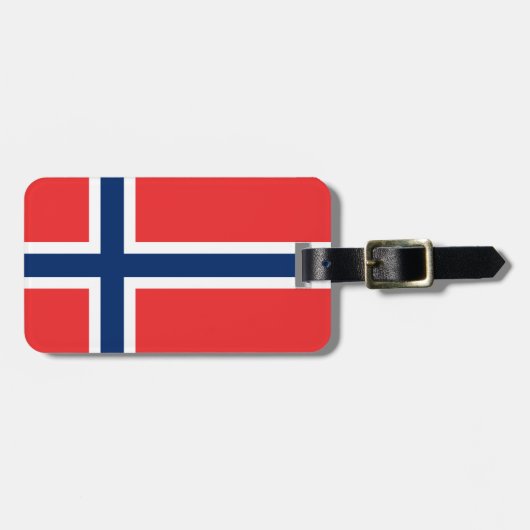 Noorse vlag bagagelabel (Voorkant horizontaal)