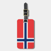 Noorse vlag bagagelabel (Voorkant verticaal)