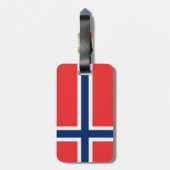 Noorse vlag bagagelabel (Achterkant verticaal)