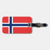 Noorse vlag bagagelabel (Achterkant horizontaal)