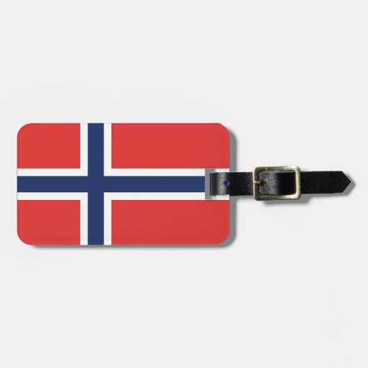 Noorse vlag bagagelabel (Voorkant horizontaal)