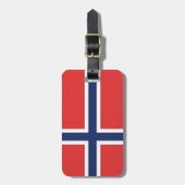 Noorse vlag bagagelabel (Voorkant verticaal)