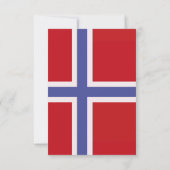 Noorse vlag bedankkaart (Achterkant)