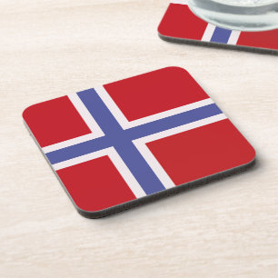 Noorse vlag bier onderzetter