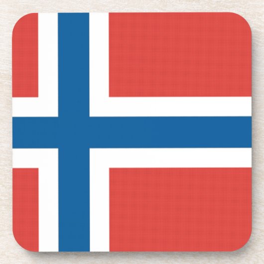 Noorse vlag bier onderzetter (Voorkant)