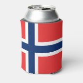 Noorse vlag blikjeskoeler (Blikje Achterkant)