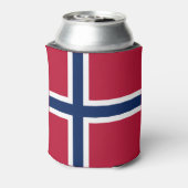 Noorse vlag blikjeskoeler (Blikje Achterkant)