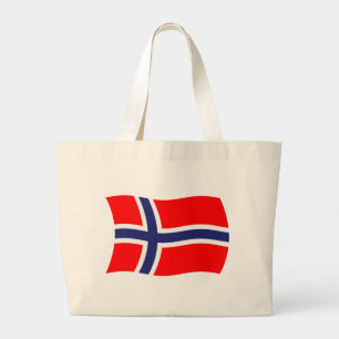 Noorse Vlag Boodschappentas Grote Tote Bag