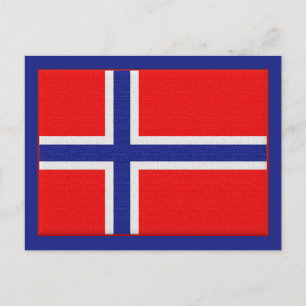 Noorse vlag briefkaart